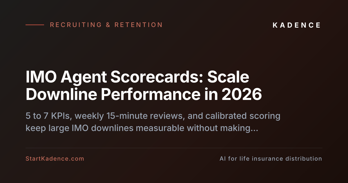 Agent Scorecards for Downline Performance Management (2026)