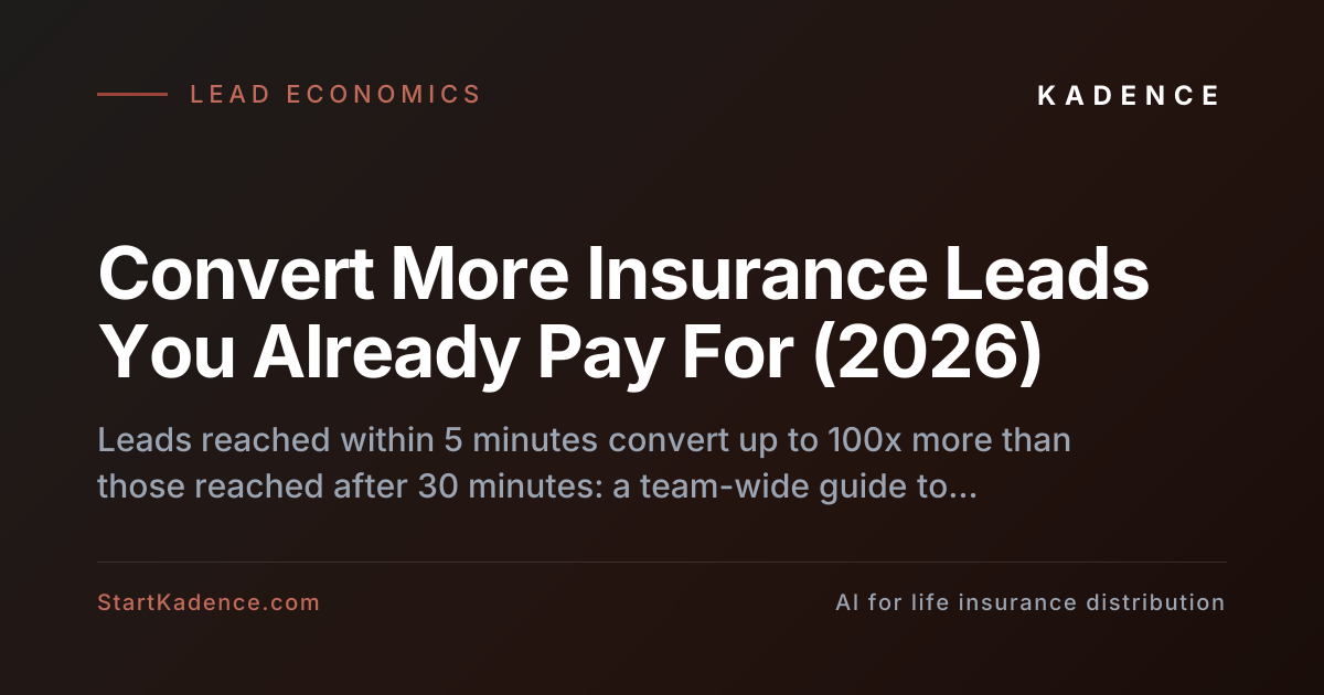 The Agency Operator's Guide to Converting More of the Leads You Already Pay For
