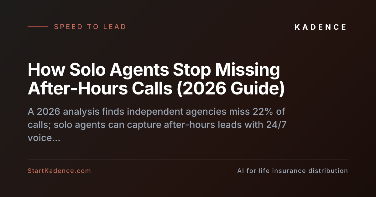 How Solo Agents Stop Missing After-Hours Calls (2026 Guide)
