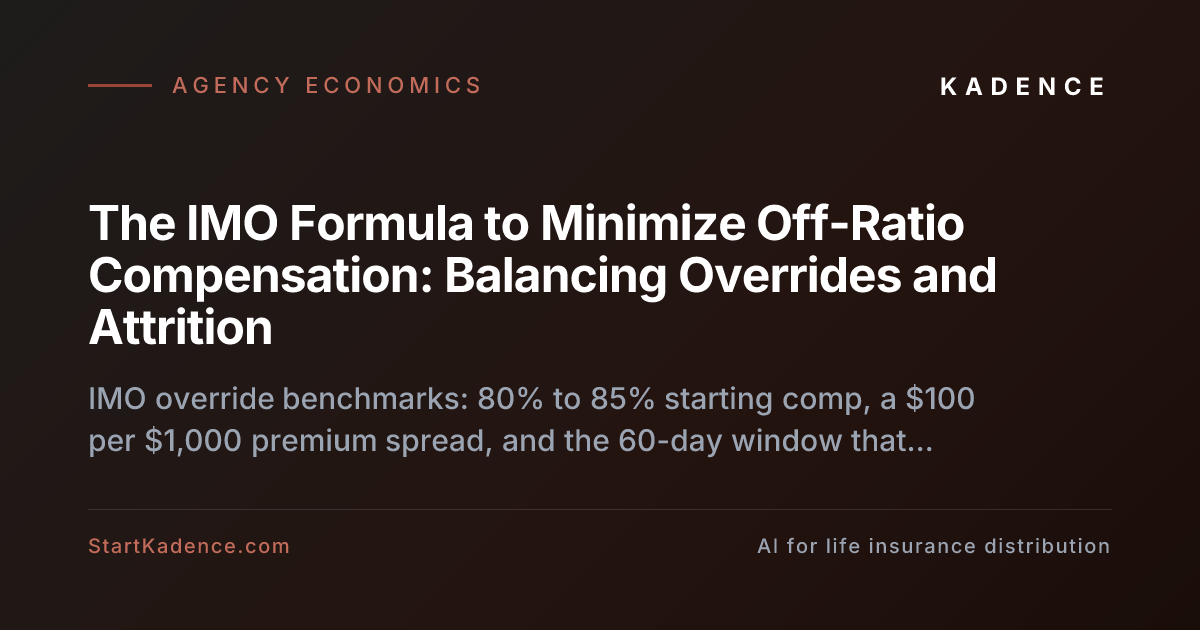 The IMO Formula to Minimize Off-Ratio Compensation: Balancing Overrides and Attrition