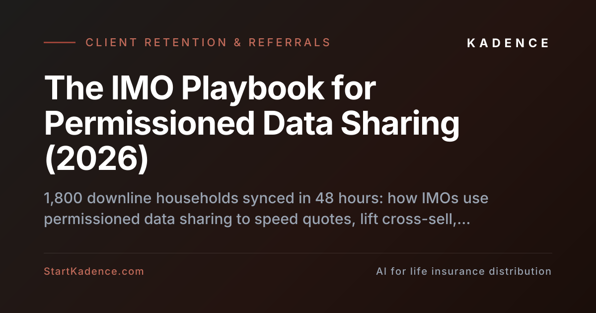The IMO Playbook for Permissioned Data Sharing (2026)