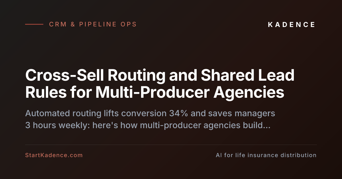 Managing Joint Pipelines: Establishing Cross-Sell Routing and Shared Lead Rules in Multi-Producer Agencies