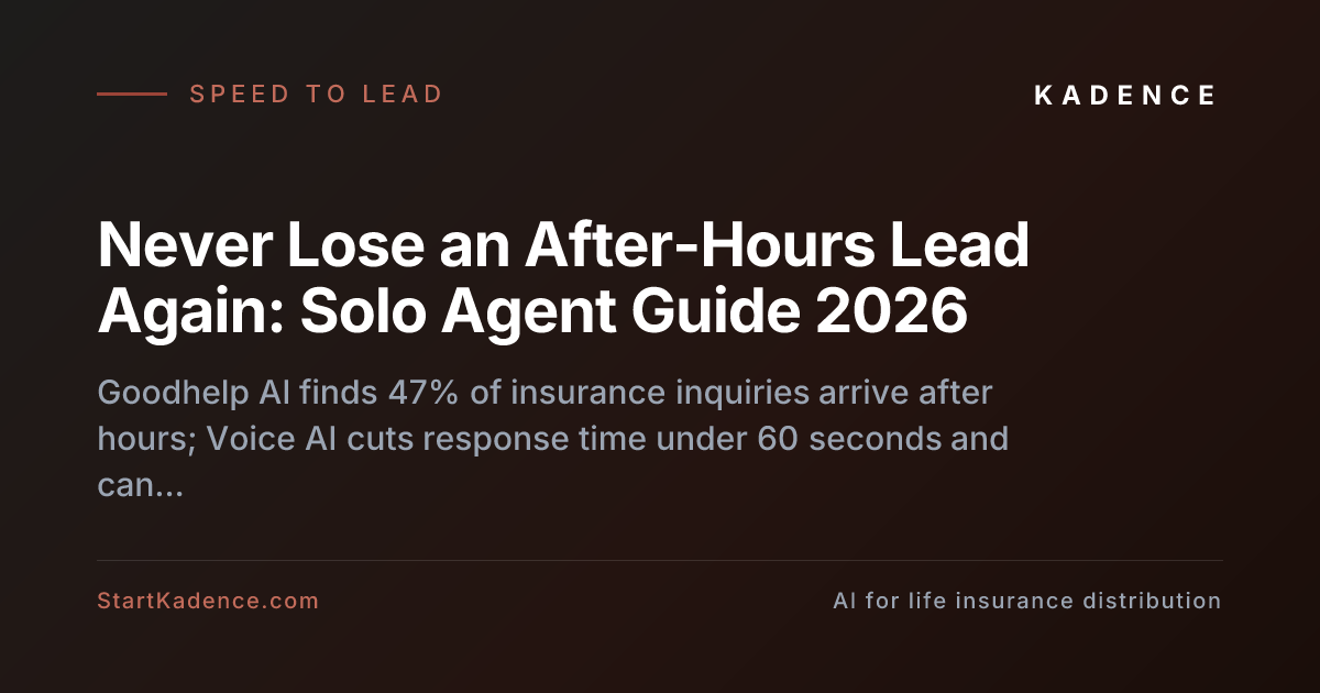 Never Lose an After-Hours Lead Again: Solo Agent Guide 2026