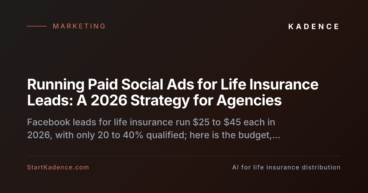 Running Paid Social Ads for Life Insurance Leads: A 2026 Strategy for Agencies