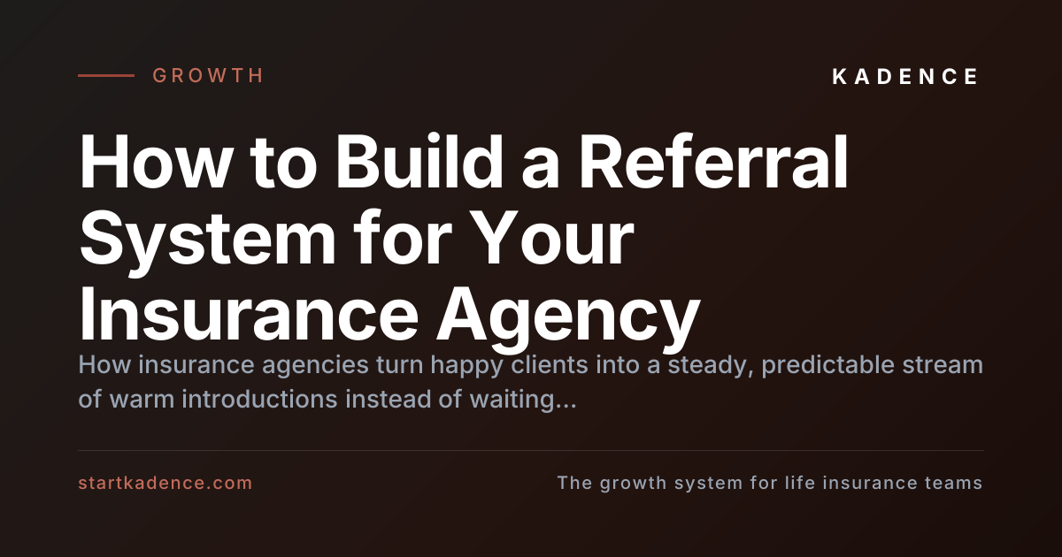 A satisfied insurance client introducing a friend to their agent.
