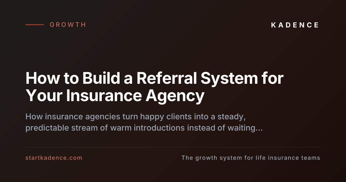 A satisfied insurance client introducing a friend to their agent.