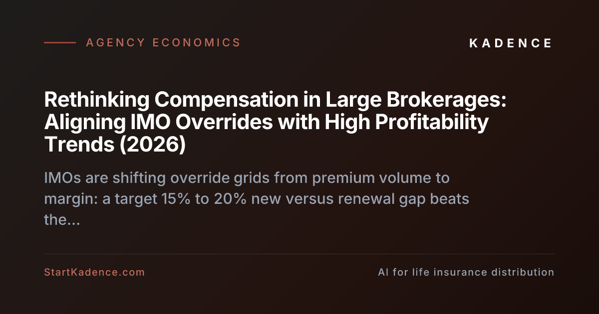 Rethinking Compensation in Large Brokerages: Aligning IMO Overrides with High Profitability Trends (2026)