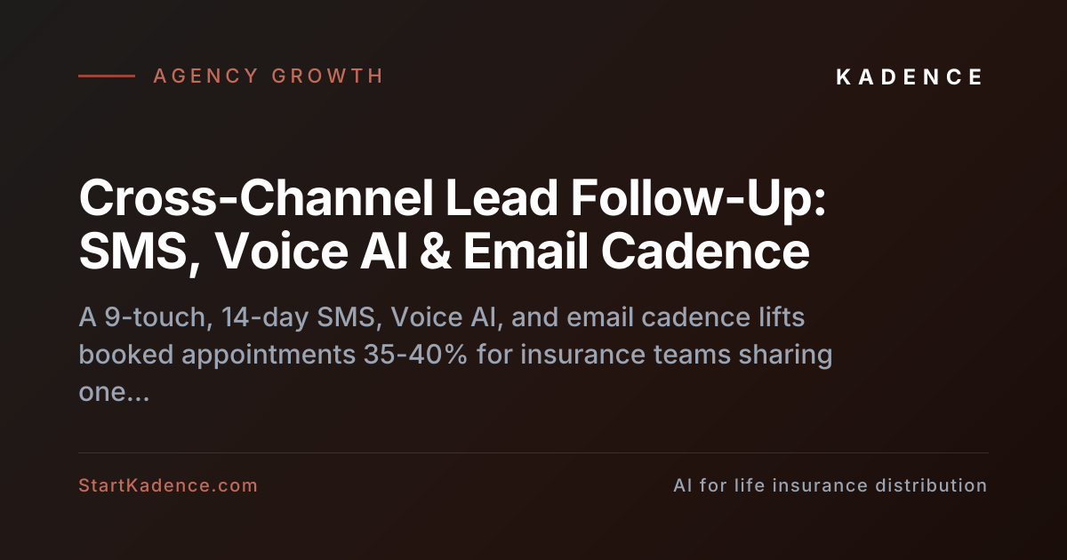 Structuring Cross-Channel Lead Follow-Up for Insurance Teams