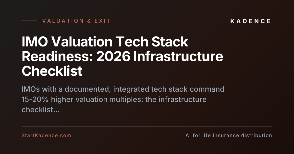 Tech Stack Readiness for IMO Valuations: 2026 Checklist