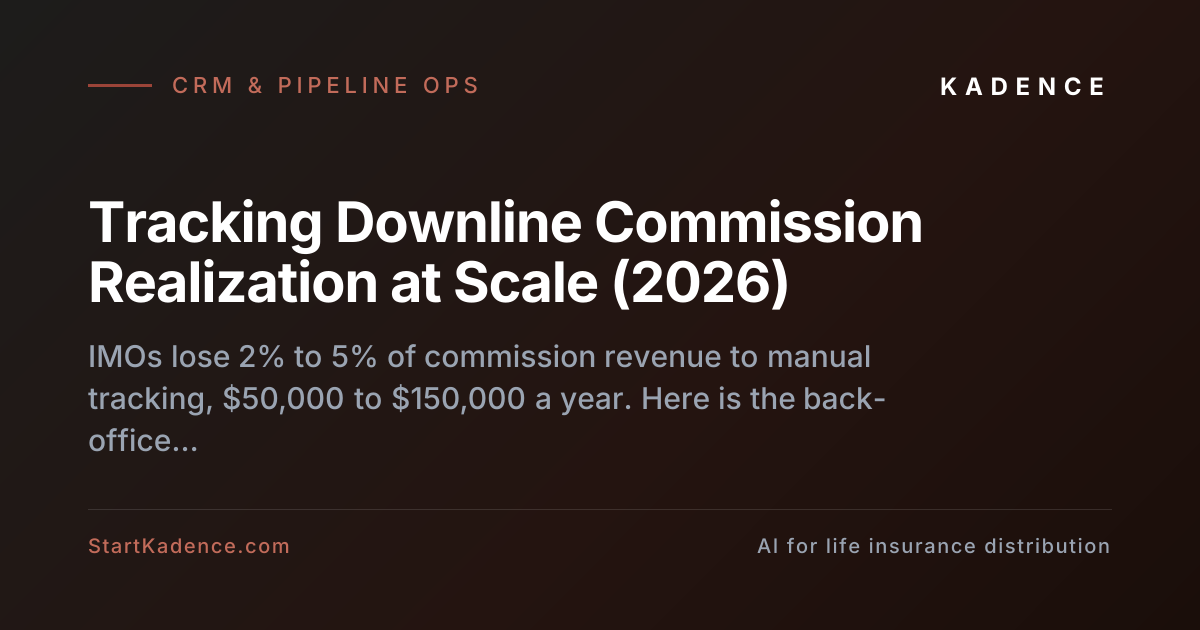 Tracking Downline Commission Realization at Scale (2026)