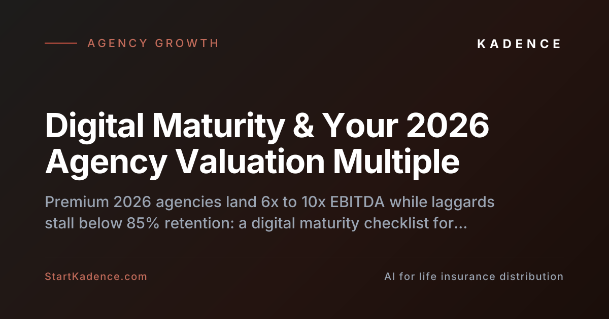 Why Digital Maturity Measures Your Agency Valuation Multiple in 2026: A Readiness Checklist